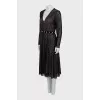 Mesh dress decorated with beads