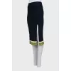 Ribbed skirt with side slit