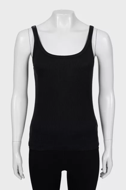 Ribbed Fitted Tank