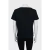 T-shirt with floral patches