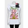Slim fit T-shirt with print and tag