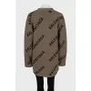 Oversized cardigan in signature print