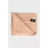 Beige scarf in signature print