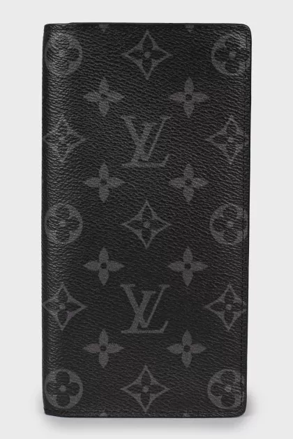Canvas wallet with signature print