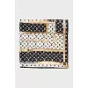 Silk scarf with signature print