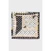 Silk scarf with signature print