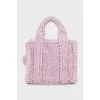 Faux Sheepskin Tote Bag