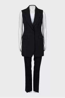 Wool suit with vest