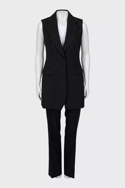 Wool suit with vest