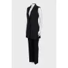 Wool suit with vest