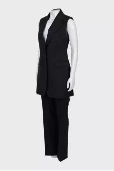 Wool suit with vest
