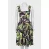 Slim fit sundress in floral print