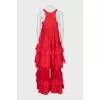 Red sundress with short front