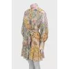 Floral shirt dress
