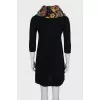 Wool dress with floral print