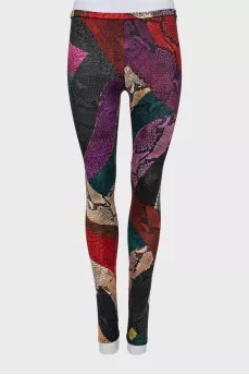 Snake print leggings