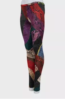 Snake print leggings