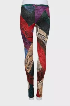 Snake print leggings