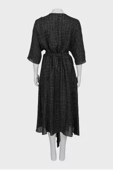 Checkered shift dress
