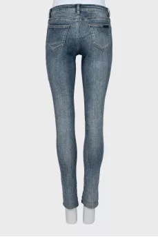 Голубые джинсы skinny fit