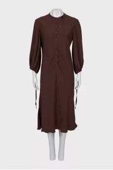 Vintage button down midi dress
