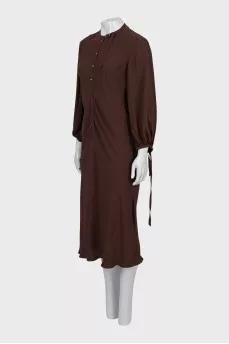 Vintage button down midi dress