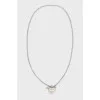 Silver pendant in the shape of a heart