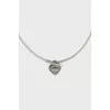Silver pendant in the shape of a heart