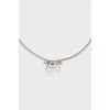Silver pendant in the shape of a heart