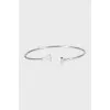 White Gold T Narrow Wire Bracelet