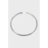 White Gold T Narrow Wire Bracelet