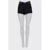 Mini shorts with golden decoration