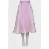 Double layer midi skirt