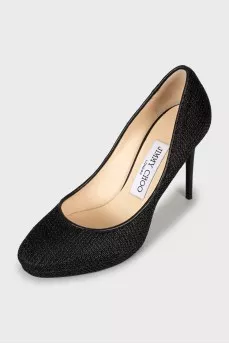 Weave high heel shoes