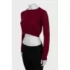 Cropped wool sweater