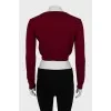 Cropped wool sweater