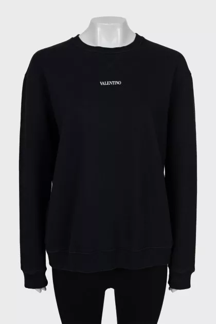 Black oversized sweatshirt