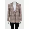 Fitted check jacket