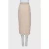 Woolen skirt with a belt