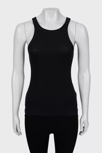 Ribbed Fitted Tank