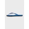 Leather flip-flops decorated with zipper