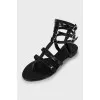 Patent leather sandals