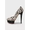 Animal print heels