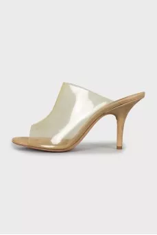 Clear open toe sandals