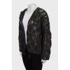 Textured cardigan decorated with sequins