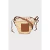 Woven logo crossbody bag