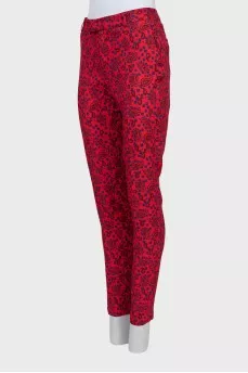 Paisley trousers with arrows