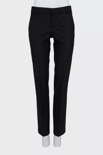 Tapered wool trousers