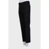 Tapered wool trousers