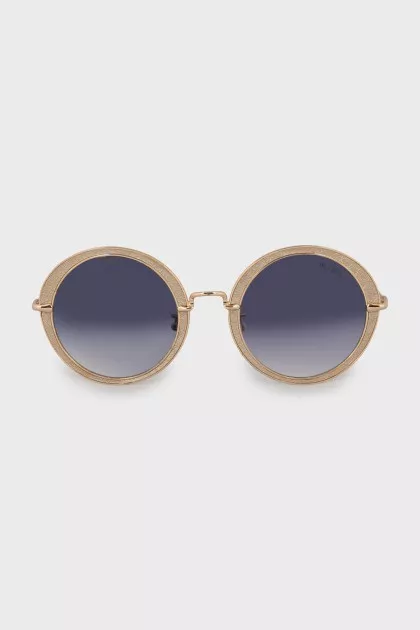 teashades gold frame sunglasses